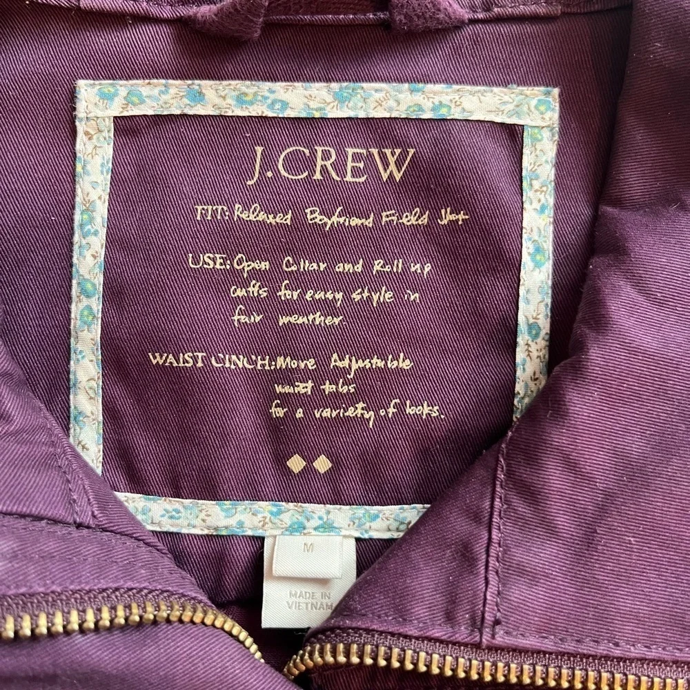 J Crew Relaxed Boyfriend Field Jacket Size M - Picture 4 of 9